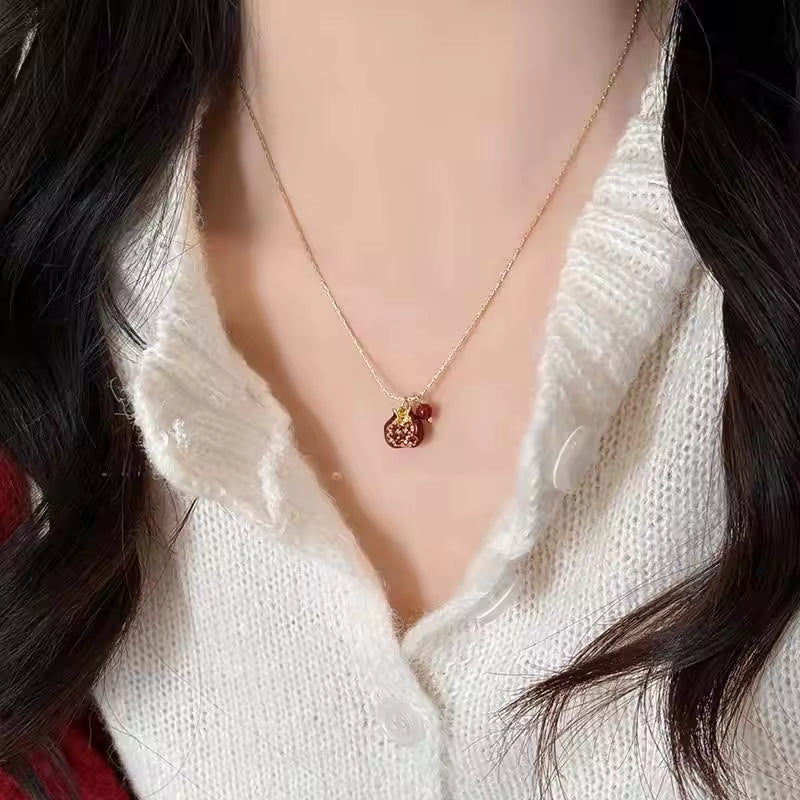 Red Pomegranate Necklace