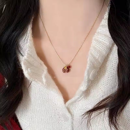 Red Pomegranate Necklace