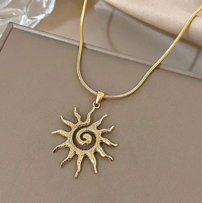 Vintage Chic Sun Necklace