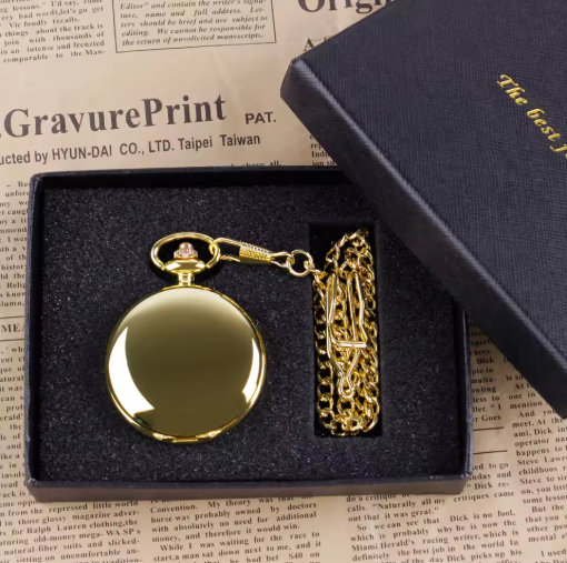Luxury Gold Color Pocket Watch