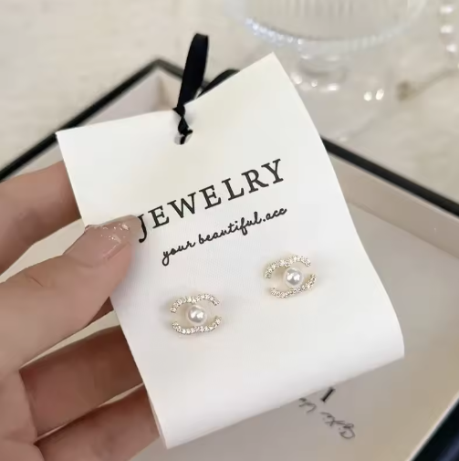 Pearl Zircon Earrings